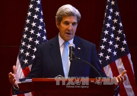 美国国务卿克里呼吁中国和菲律宾遵守有关东海的裁决