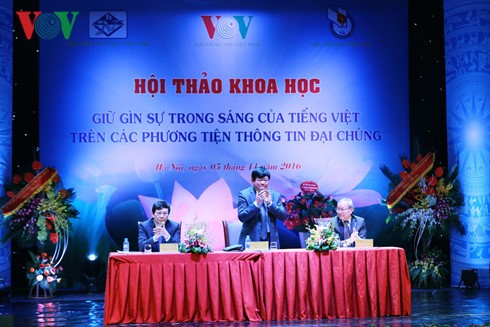 “在大众媒体上保持越语的纯洁”国家级学术研讨会举行