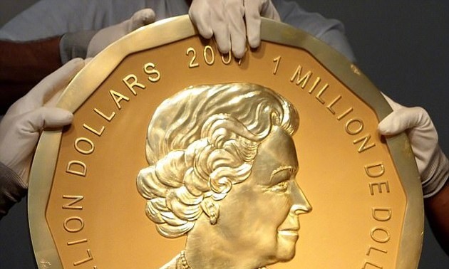 德国博物馆一枚重100公斤的金币被盗
