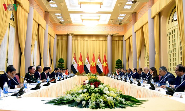越南和埃及一致同意推动互利合作