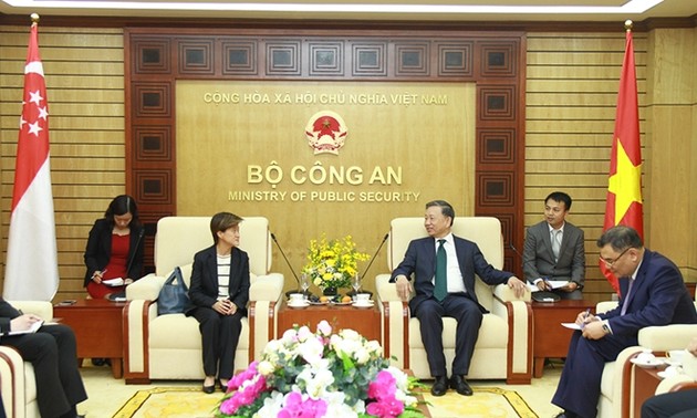 越南公安部部长苏林会见新加坡驻越大使
