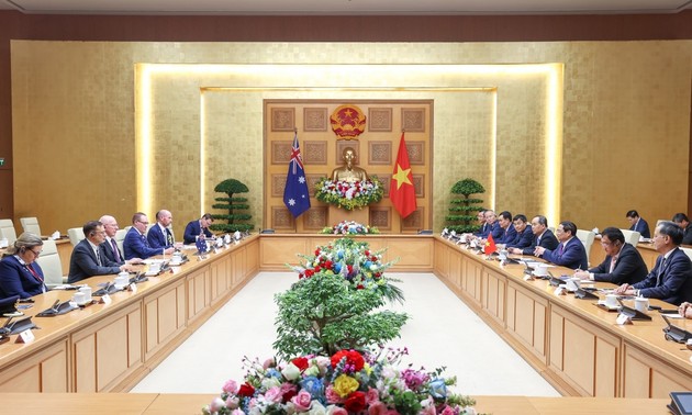 越南政府总理范明政欢迎澳大利亚大型企业和投资基金到越南投资兴业