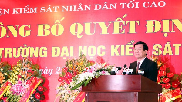 Aufbau der Hochschule der Staatsanwaltschaften in Hanoi auf regionalem Niveau