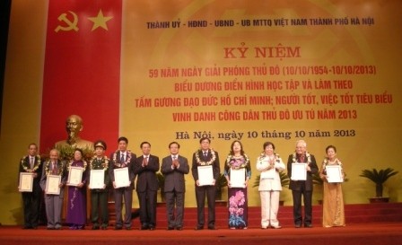 Auszeichnung der Vorbilder im Alltagsleben in Hanoi
