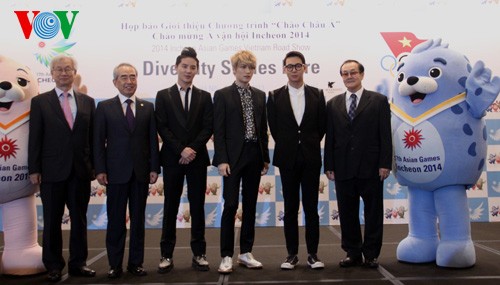 Werbung für 17. Asienspiele im kommenden Jahr in Incheon in Südkorea