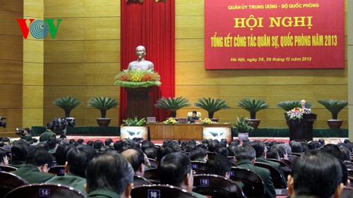 KPV-Generalsekretär Nguyen Phu Trong nimmt an Konferenz der Armee teil