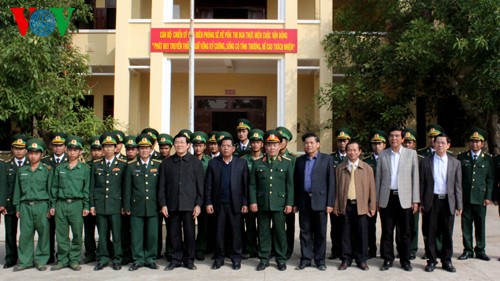 Staatspräsident Truong Tan Sang besucht Dac Nong