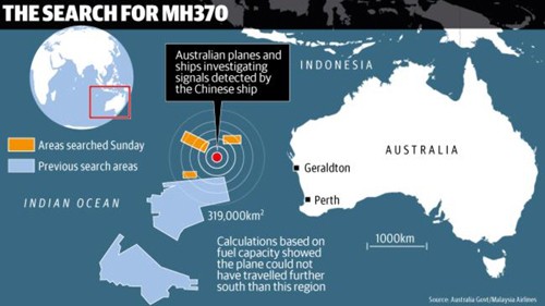 Australien schickt Schiffe und Flugzeuge zum möglichen Absturzgebiet der Boeing MH-370