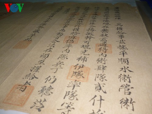 Werte der königlichen Dokumente der Nguyen-Dynastie