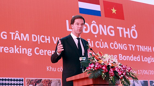 Niederländischer Premierminister Mark Rutte besucht Hai Phong