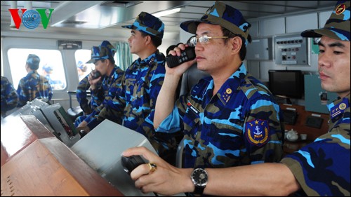 Vietnamesische Seepolizei führt Übungen durch