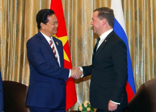 Aktivitäten des russischen Premierministers Dmitri Medwedew in Vietnam