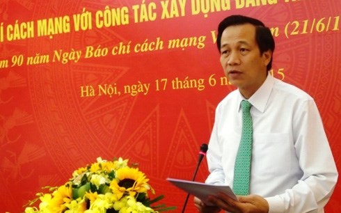 Forum über “Vietnamesische Presse zur Parteigestaltung”