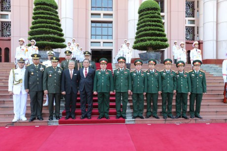 Staatspräsident Tran Dai Quang empfängt indonesischen Verteidigungsminister