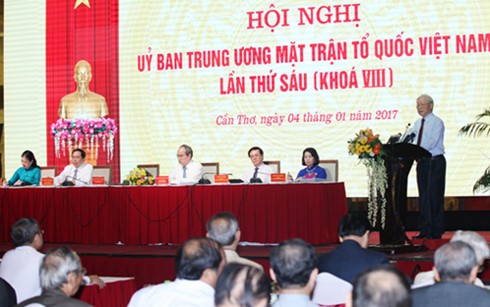 Konferenz des Zentralrates der vaterländischen Front Vietnams