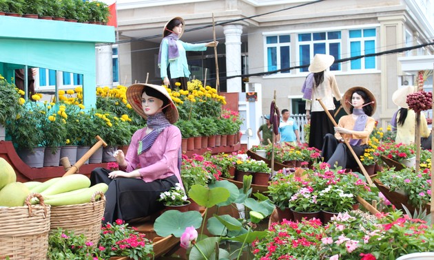Hunderttausende Gäste in den Blumenstraßen in Can Tho erwartet