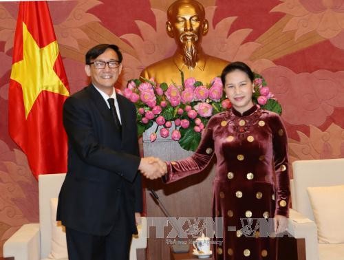 Parlamentspräsidentin Nguyen Thi Kim Ngan empfängt thailändischen Botschafter Manopchai Vongphakdi