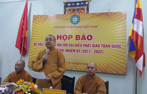 Pressekonferenz zur Vertretervollversammlung der vietnamesischen Buddhisten