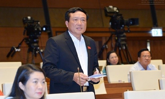 Vorsitzender des Obersten Gerichtshofs Nguyen Hoa Binh beantwortet Fragen der Abgeordneten