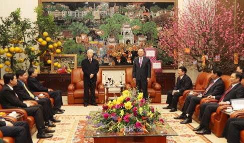 KPV-Generalsekretär Nguyen Phu Trong besucht Hung Yen