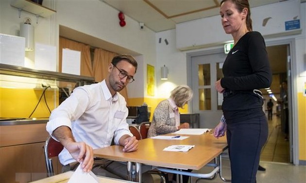 Vorläufigge Wahlergebnisse in Schweden