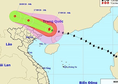 Nordvietnamesische Provinzen sollen sich auf Folgen des Taifuns Mangkhut vorbereiten