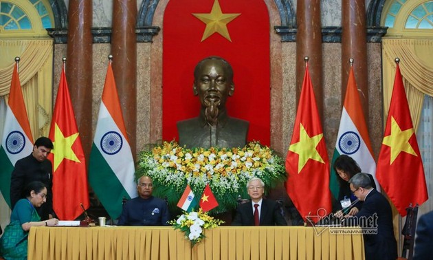 KPV-Generalsekretär Nguyen Phu Trong trifft indischen Präsidenten