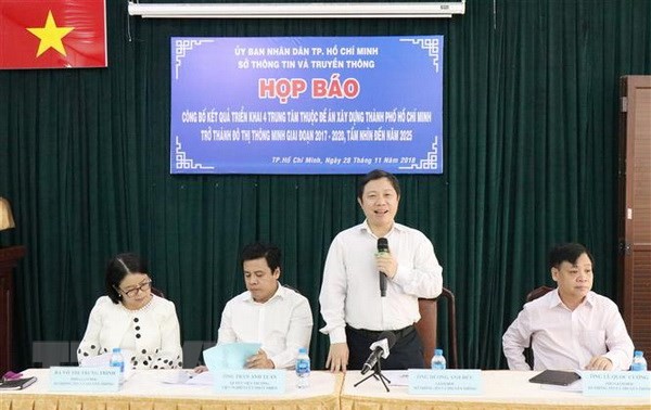 Ho Chi Minh Stadt bereitet sich auf Inbetriebnahme der vier Zentren für Smart-City vor