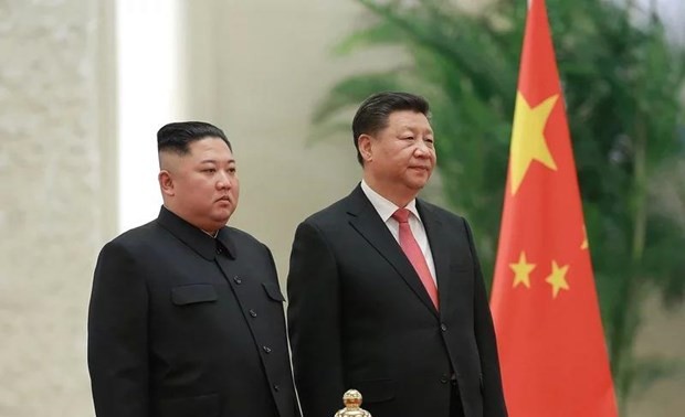 Spitzenpolitiker Nordkoreas führen Gespräche mit Chinas Staatspräsident Xi Jinping