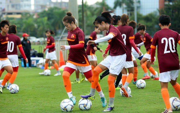 Die vietnamesische Frauenfußballmannschaft der U19 nimmt an der Finalrunde der Asienmeisterschaft in Thailand teil
