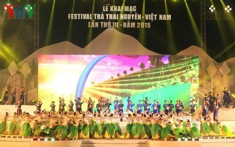 Ankündigung vom Tee-Festival in Vietnam
