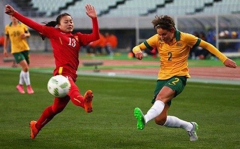Australien ist Gegner der vietnamesischen Fußballmannschaft der Frauen