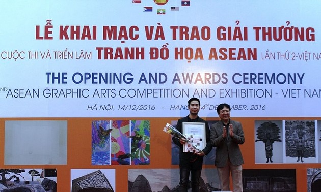 Wettbewerb und Ausstellung von Grafikbildern der ASEAN-Staaten in Hanoi