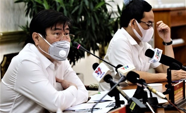 Ho Chi Minh Stadt bemüht sich, die Pandemie von Covid-19 einzudämmen 