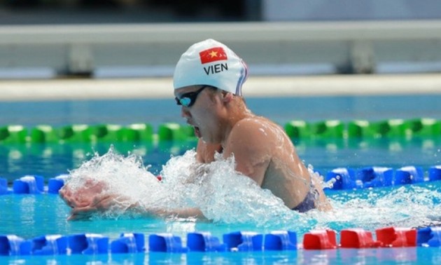 Anh Vien schwimmt als Letzte in der 2. Qualifikationsrunde im 200m Freistil
