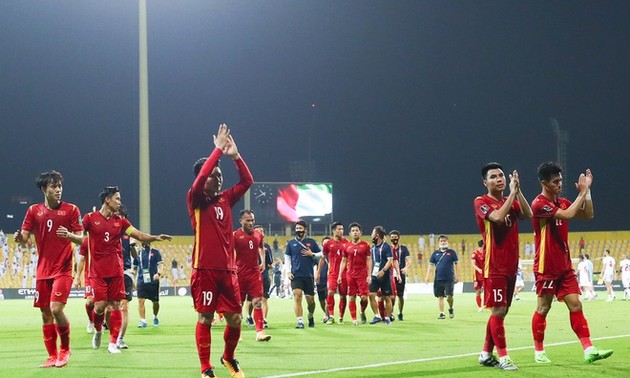 Vietnamesische Fußballnationalmannschaft steht vor Spiel bei Hitze in Saudi Arabien