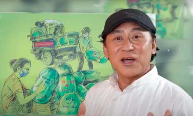 Künstler des Volkes Ta Minh Tam mit MV 'Teilen etwas von Gutem' zur Pandemie-Bekämpfung