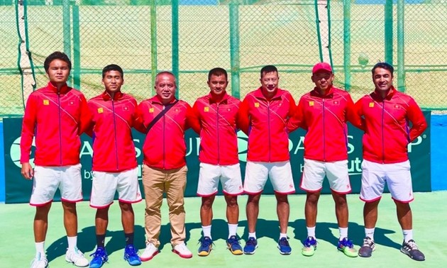 Vietnamesische Tennismannschaft steigt in Gruppe II bei Davis Cup auf