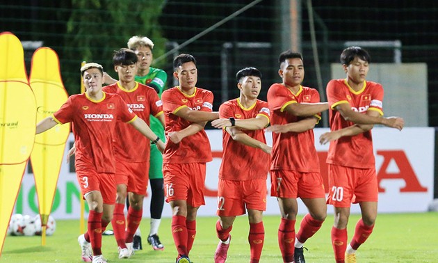 Qualifikationsrunde der Asienmeisterschaft U23: Vietnamesische Fußballmannschaft spielt in Nahen Osten