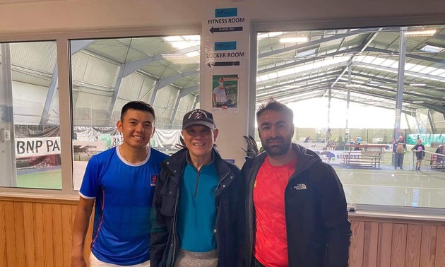 Ly Hoang Nam steht im Viertelfinal eines Tennis-Wettbewerbs in Frankreich