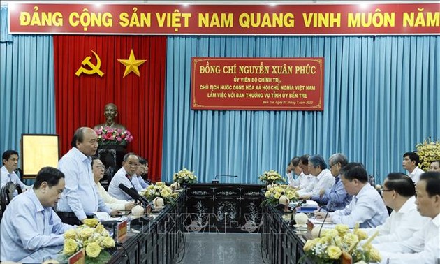 Staatspräsident Nguyen Xuan Phuc: Ben Tre soll bis 2030 zur oberen Hälfte der Provinzen gehören