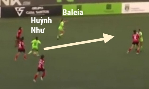 Huynh Nhu beeindruckt bei der Fußballmeisterschaft der Frauen in Portugal