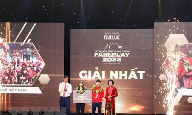Vietnamesische Fußballmannschaft der Frauen erhält Fair Play-Preis