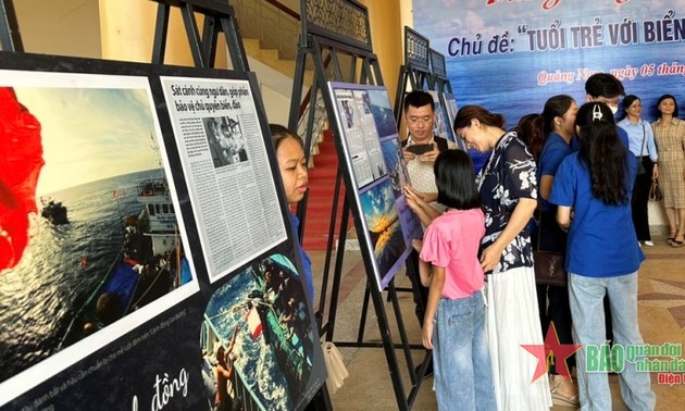 Ausstellung „Jugendliche mit Meer und Inseln Vietnams” in Quang Nam