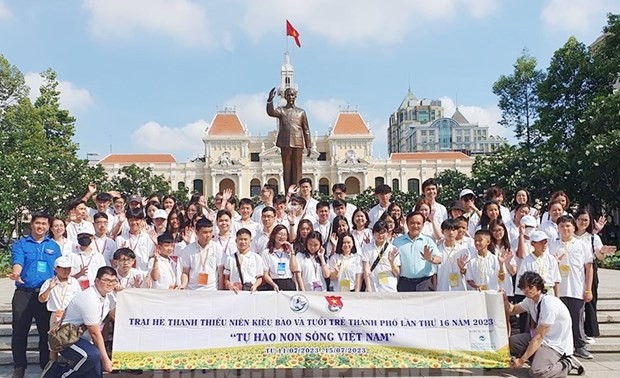 Eröffnung von Sommercamp der jungen Auslandsvietnamesen und Jugendlichen in Ho Chi Minh Stadt 2023
