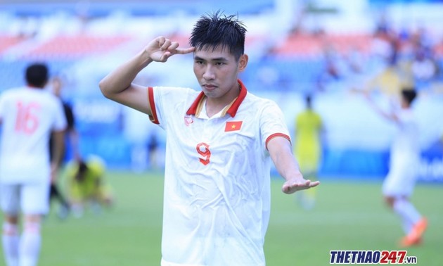  Vietnamesische U23-Fußballmannschaft steht im Finale gegen Indonesien