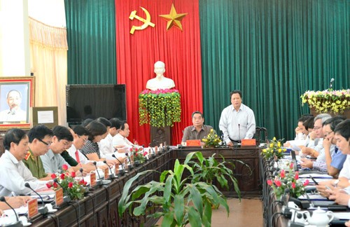 Delegación del Buró Político trabaja en provincia de Tuyen Quang