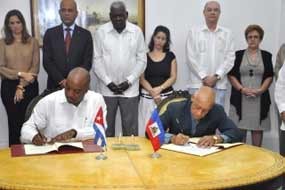 Cuba y Haití fortalecen cooperación con la firma de 8 convenios 