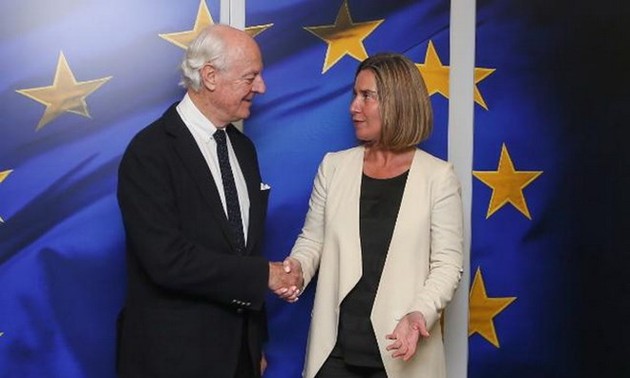Unión Europea y la ONU abogan por la paz en Siria