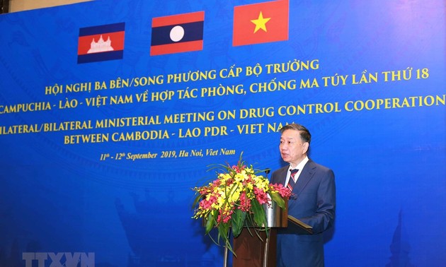 Vietnam, Laos y Camboya estrechan la colaboración en la lucha contra las drogas